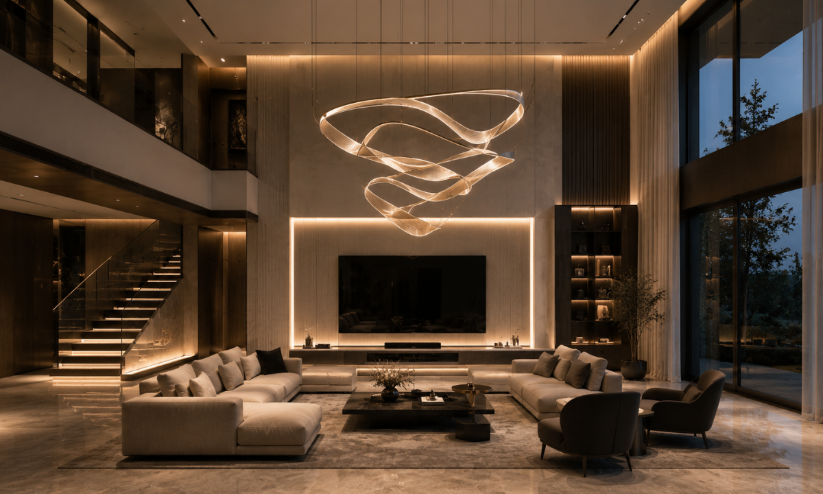 Layered & Sculptural Lighting