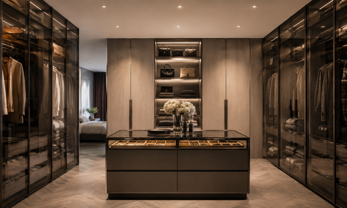 Luxury wardrobes and dressing rooms