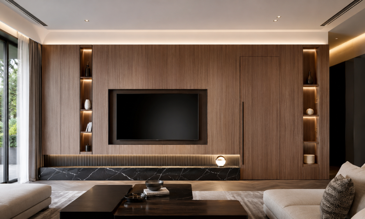 Premium veneer feature walls
