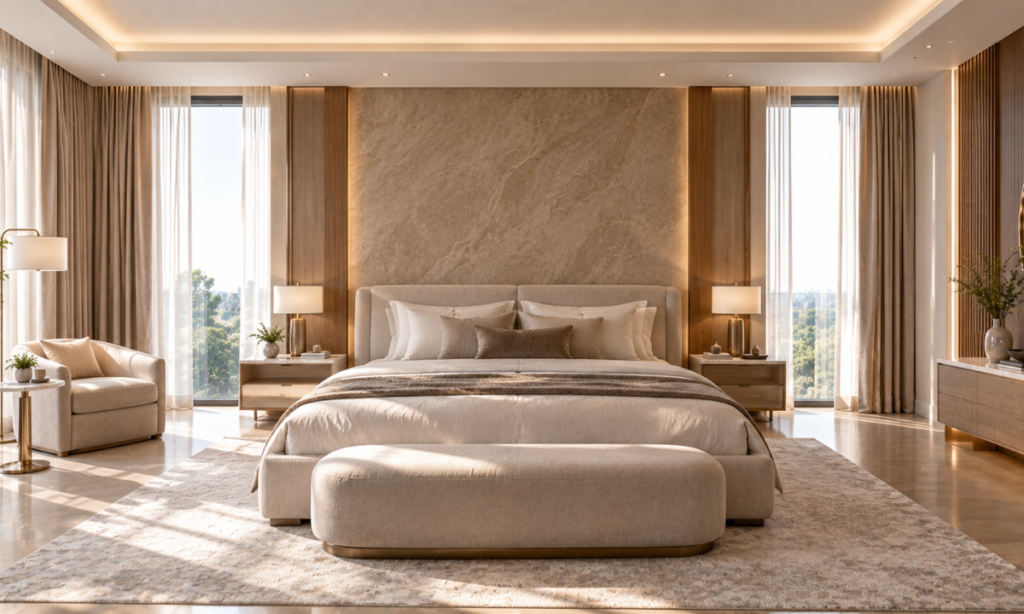 Automated Curtains for Master Bedrooms