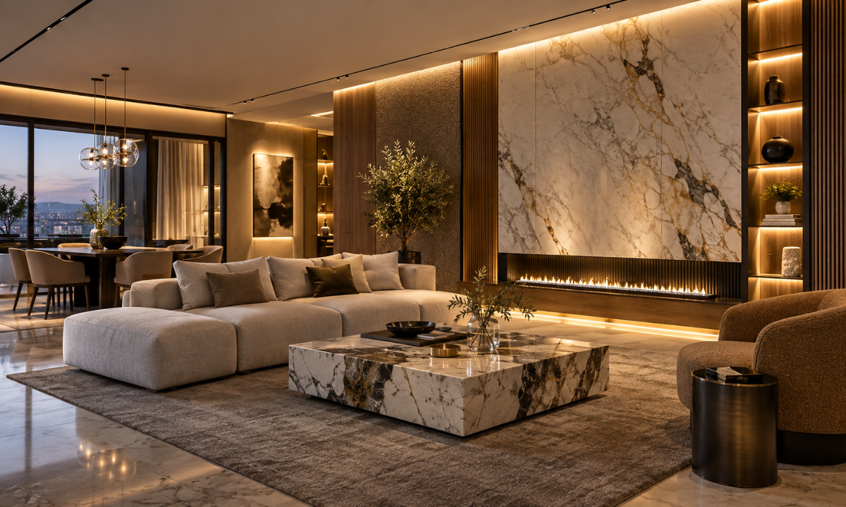 Lighting automation with premium interior materials