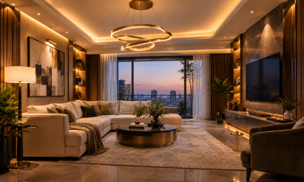 Lighting for Luxury Living Rooms