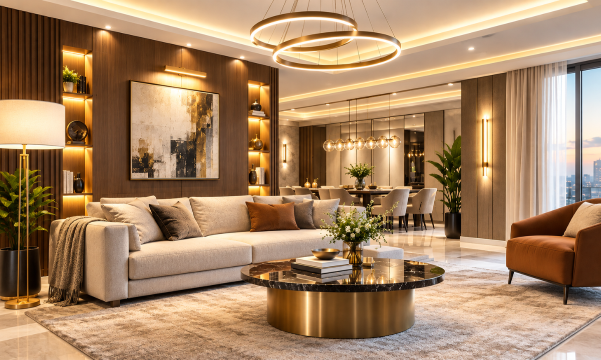 Luxury lighting design for elegant modern homes