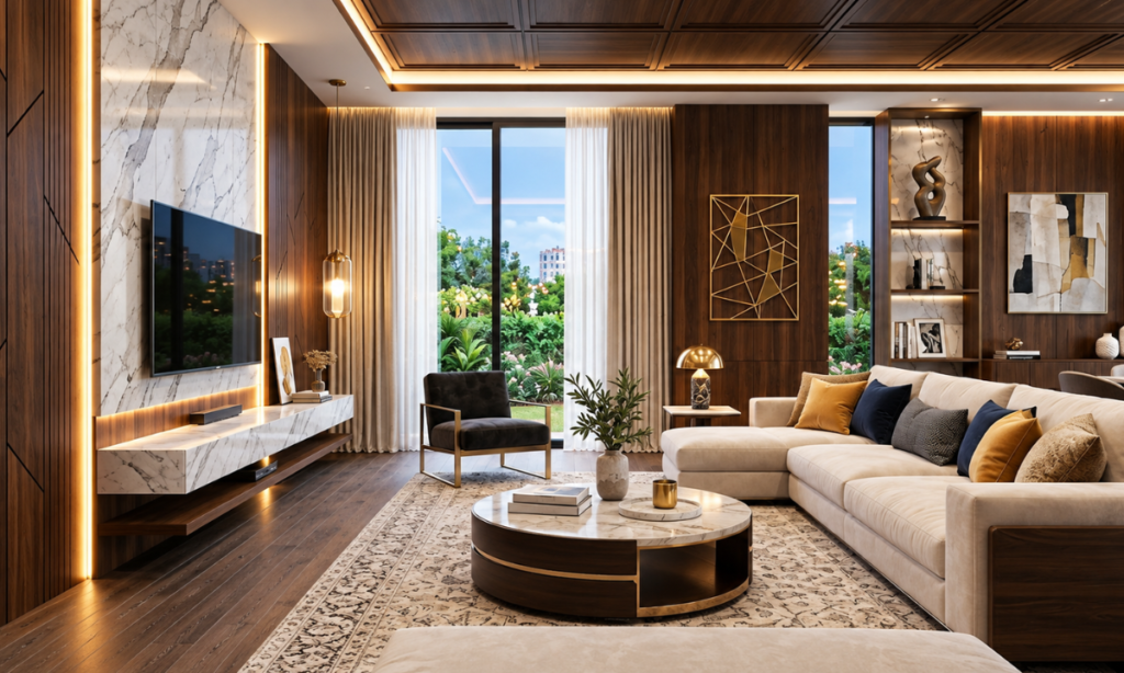Luxury Living Room Wall Panels