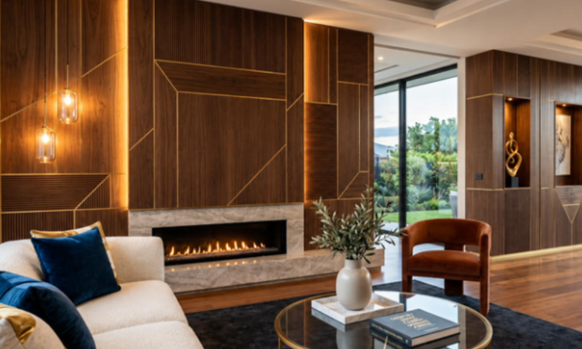 Luxury wall panel design for a modern home